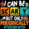 Men's Design By Humans I Can Be Scary But Only Periodically Science Halloween Gifts By lenxeemyeu T-Shirt - 2 of 4