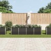 vidaXL Raised Bed Anthracite Galvanized steel 94.5x15.7x17.7 in Durable - 3 of 4