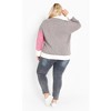 Avenue Women's Plus Size Zola Colour Block Cardigan - image 4 of 4