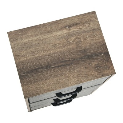 Ashwood 3-Drawer Black and Gray Coastal Dresser