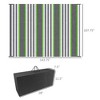 Gulches Outsunny Reversible Outdoor Rug Carpet, 9' x 12' Waterproof Plastic Straw Rug with Carry Bag - 3 of 4