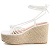 Journee Collection Womens Catalinn Tru Comfort Foam Espadrille Platform Sandals White 11 - 2 of 4
