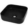 vidaXL Basin Ceramic Square Black 15 in.x15 in.x5.3 in. - 2 of 4