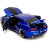 2010 Chevrolet Camaro Candy Blue with Black Hood "Bigtime Muscle" Series 1/24 Diecast Model Car by Jada - 4 of 4