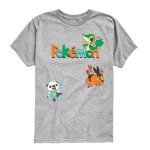 Boys' - Pokémon - Gen 5 Snivy, Oshawott, Tepig Short Sleeve Graphic T-Shirt - 1 of 4