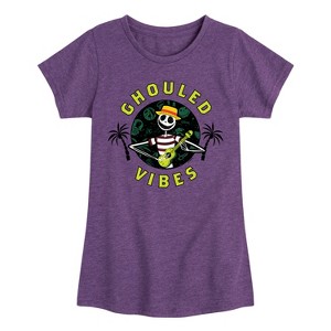 Girls' - Disney - Ghouled Vibes Fitted Short Sleeve Graphic T-Shirt - 1 of 4