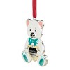 Northlight Pastel Silver Plated Bear Baby's First Christmas Ornament with European Crystals - 3" - 3 of 4