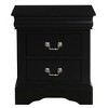 Elegant Black 2-Drawer Nightstand by Gulches ¨C Stylish Storage for Your Bedroom - 2 of 4