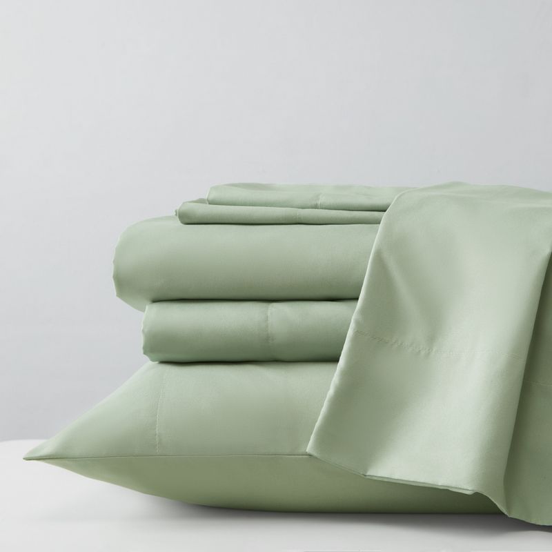 Kenneth Cole New York Brushed Microfiber Sheet Sets (Solid -Sage Green)-Twin, 1 of 9