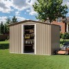 ALAULM Outdoor Storage Shed Waterproof, Large Garden Tool Shed with Air Vents and Lockable Sliding Door, Metal Shed Outdoor Storage for Garden - 2 of 4