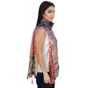 Anna-Kaci Women's Boho Floral Printed Scarf Fashion Fringed Colorful Shawl Wrap Scarves - 2 of 4