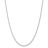 Black Bow Jewelry 1.3mm 10k White Gold Polished Singapore Chain Necklace - 3 of 4