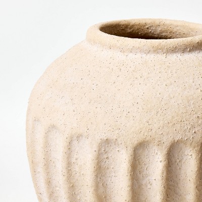 Short Carved Ceramic Vase - Threshold&#8482; designed with Studio McGee_4