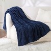 Cozy Comfort by Bedsure | Cute Soft Cozy Checkered 260GSM Throw Blanket for Couch Twin Size White - 3 of 4