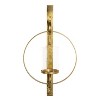 Kate and Laurel Doria Round Metal Wall Sconce, 12x22, Gold - 2 of 4