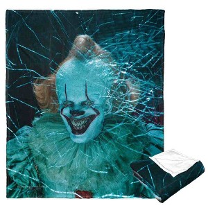 Warner Bros. Horror Clown Break Out Silk Touch Throw Blanket 50x60 Inches - 1 of 4