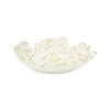 Cheung's Khilov Flower White & Gold Round Cast Iron Dish - 3 of 4