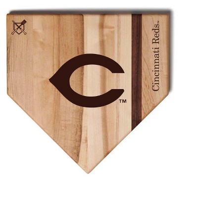 MLB 12-Inch Wooden Home Plate Cutting Board, Cincinnati Reds