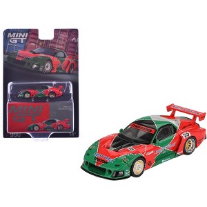 Mazda RX-7 LB-Super Silhouette RHD #55 "787B Tribute" Red and Green Limited Ed 1/64 Diecast Model Car by Mini GT - 1 of 4