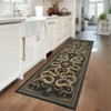 Modern Pastoral Snake Print Area Rug Machine Washable Low Pile Non Slip Non Shedding Stain-Resistant Floor Carpet for Living Room Bedroom Kitchen - 2 of 4