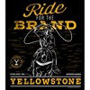 Women's Yellowstone Dutton Ranch Cowboy Ride For The Brand T-Shirt - 2 of 4
