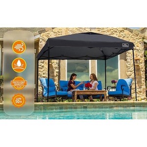 Anybear 10x10FT Black Pop Up Canopy Tent with Adjustable Legs - 1 of 4
