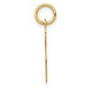 Black Bow Jewelry 14k Yellow Gold, Ella Collection Medium Fancy Script Initial T Pendant - 2 of 4