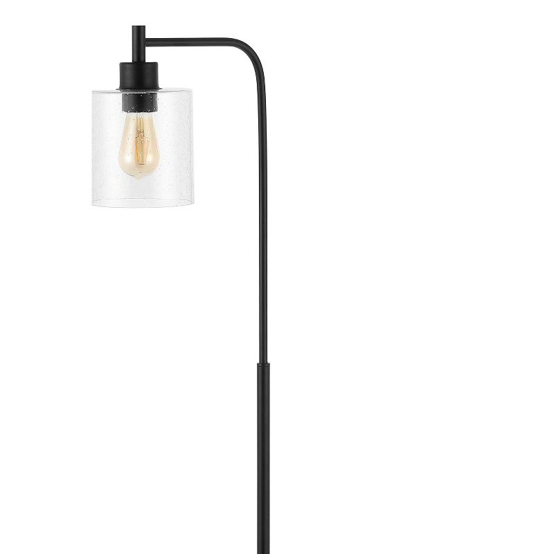 60&#34; Iron/Seeded Glass Axel Farmhouse Industrial Floor Lamp (Includes LED Light Bulb) Black - JONATHAN Y, 3 of 6