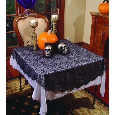 Underwraps Spider Lace Table Cloth-Round