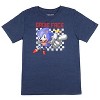 Seven Times Six Sonic The Hedgehog Boys' Game Face Kids Video Game Character T-Shirt Blue - 2 of 4