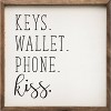 Kendrick Home Keys Wallet Phone Kiss Wall Art White - 2 of 4