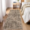 Washable Area Rug Vintage Distressed Rug Non Slip Rug Low Pile Rugs Soft Throw Rug Foldable Indoor Carpet for Living Room - 2 of 4