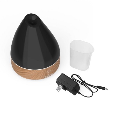 Serenity Whisper-Quiet Black Ultrasonic Aromatherapy Electric Diffuser