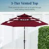 Best Choice Products 10ft 3-Tier Patio Umbrella, Market Sun Shade w/ Tilt Adjustment, Easy Crank - 3 of 4