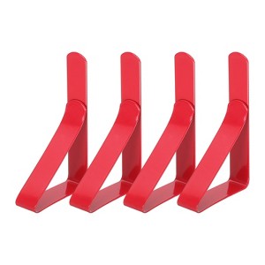 Unique Bargains Stainless Steel Windproof Anti-Rust Tablecloth Clips 4 Pcs - 1 of 4
