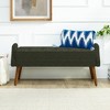 NicBex Bench with Soft Cushion,Modern Bench with Rubber Wooden Legs for Living Room,Entryway - 2 of 4