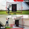 Golf Net 10x7FT with Chipping Net, Mat, Balls, Tees & Carry Bag for Backyard and indoor practice - 2 of 4