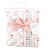 Hudson Baby Infant Girl Cotton Flannel Burp Cloths and Receiving Blankets, 14-Piece, Llama, One Size - 2 of 2