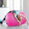 VEVOR Air Mat Tumble Track Air Spot, Round Inflatable Air Roller, Air Barrel Gymnastic Equipment with Electric Pump, Tumbling Backbend Trainer - 2 of 4