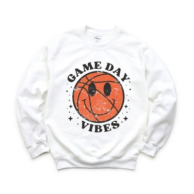 Simply Sage Market Women's Graphic Sweatshirt Game Day Vibes Basketball
