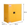 Flammable Safety Cabinet, Cold-Rolled Steel Flammable Liquid Storage Cabinet - 2 of 4