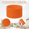 Unique Bargains Silicone Protective Heat Resistant Non Slip Coffee Cup Sleeve 4 Pcs - 3 of 4