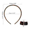 Unique Bargains Women's Classic Elegant Retro Floral Headband Black 1 Pc - 3 of 4