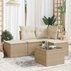 vidaXL Garden Sofa Set Beige - 2 of 4