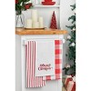 C&F Home Merry Christmas Holly Leaves Waffle Weave Cotton Kitchen Towel - 2 of 4
