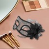 Unique Bargains Floral Lace Half Face Party Mask 1 Pc - 4 of 4