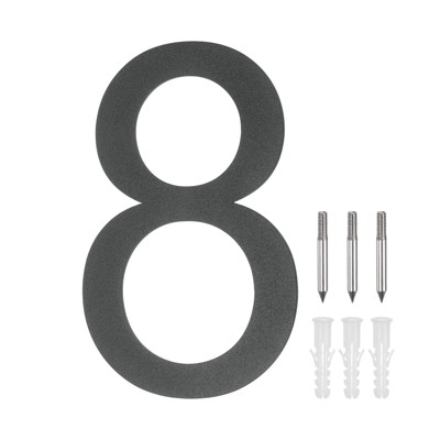 Unique Bargains 304 Stainless Steel Waterproof Rustproof House Numbers 1 Pc