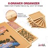 Jumbl 1500-Piece Puzzle Board with Drawers, Lazy Susan & Cover - Rotating Wooden Jigsaw Puzzle Table - 3 of 4