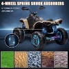 12V Kids ATV Ride-On Toy, Bombardier Licensed BRP Can-am 4 Wheeler Quad, LED Lights, Bluetooth, Music, USB, Suspension - 4 of 4