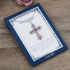 Anna-Kaci Purple Lavender Rhinestone Celtic Cross Necklace with Message Card & Envelope Jewelry Gift - 3 of 4